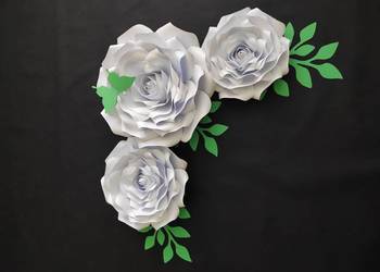 Róże z papieru 3D Róże z papieru 3D