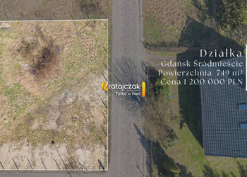 Oferta sprzedaży działki 749m2 Gdańsk Tadeusza Rejtana