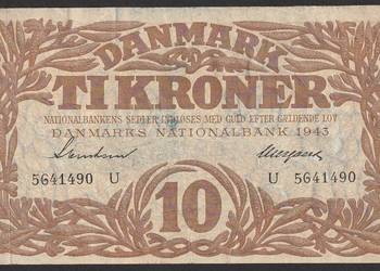 Dania 10 koron 1943 -- U