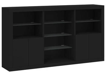 Szafka z oświetleniem LED czarna 1815x37x100 cm WM-3209178