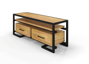 Szafka RTV Loftowa Dębowa RAVA