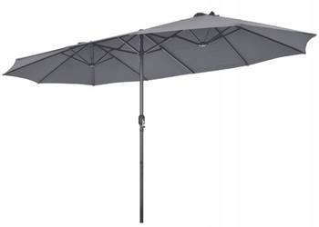 Podwójny parasol z korbą Parasol ogrodowy tarasowy basenowy szer. 480 cm