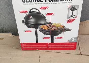 Grill elektryczny, redukujący ilość tłuszczu, z powłoką nieprzywierającą