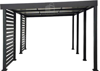 Carport PREMIUM - Wiata samochodowa 4x5 dodatkowa zabudowa ID1155