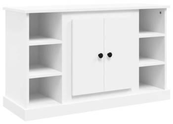 Szafka biała 100x355x60 cm materiał drewnopochodny WM-816440