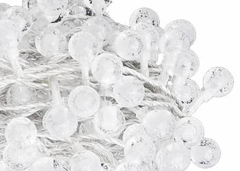 Lampki świąteczne 40 m 400 diod LED zimna biel 8 funkcji WM-328815