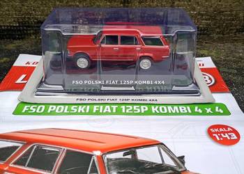 FIAT 125P KOMBI 4x4 Legendy FSO model 1/43 Deagostini Kultowe auta PRL Nowy