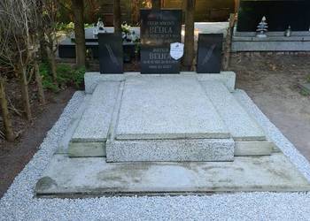 Obsypanie grysem, kamykami ozdobnymi, Cmentarz Osobowicki, wysypanie, gresu