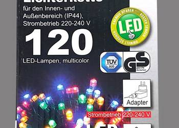 Lampki choinkowe podwójne łańcuchy świetlne LED z 120 diodami