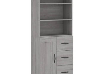 Witrynka szary dąb sonoma 695x34x180cm materiał drewnopochodny WM-3190019