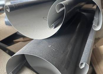 Rynna 150 mm z blachy powlekanej RAL 7016 połysk grafit 3 mb. antracyt