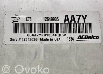 Opel Zafira C Astra J IV 1.4T STEROWNIK KOMPUTER SILNIKA ECU 12649905 EUROP