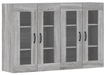 Wiszące szafki 2 szt. szary dąb sonoma materiał drewnopochodny WM-3197911