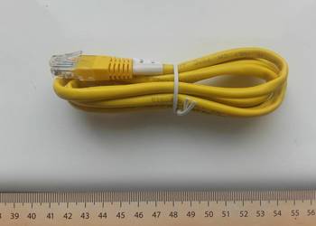 Żółty kabel LAN RJ45 UTP CAT.5e NOWY