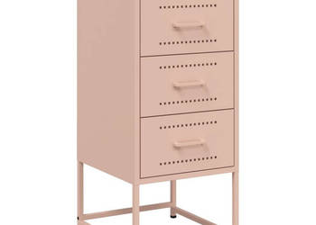 Szafki nocne 2 szt. różowe 36x39x78 cm stal WM-846581