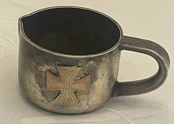 Mały platerowany kubek – Prusy, XIX wiek