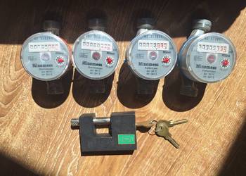 Wodomierze 4szt Minol Minomess Kalwasser Warmwasser komplet+gratis