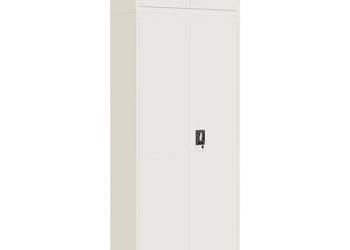 Szafa na dokumenty biała 90x40x240 cm stalowa WM-3188315