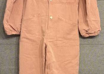 Dziewczęcy długi kombinezon pudrowy róż ZARA rozmiar 152