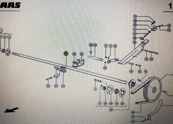 Wałek podajnika zboźowego Claas Mega 370-340 Nr katalogowy 000 543 221 0 Wałek podajnika zboźowego Claas Mega 370-340 Nr katalogowy 000 543 221 0
