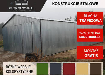 Garaż Blaszany - OCYNKOWANY 6x10m - Garaże Blaszane - Wiaty - Hale - ESSTAL