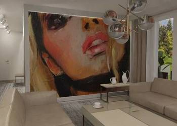 Tanie Fototapety Struktura płótna CANVAS Salon, Malarstwo