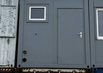 KONTENER BIUROWY CONTAINEX 2,5×6 PRZEDSIONEK WC + ANEKS KUCHENNY