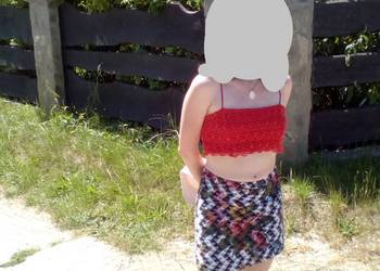 Zara top azurowy z dodatkowa warstwa    5 zl