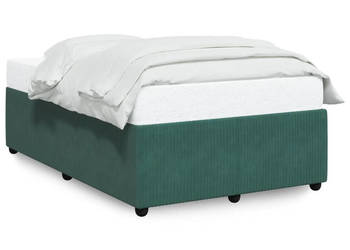 Rama łóżka bez materaca ciemnozielone aksamitne 120x200 cm WM-3285003