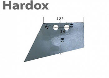 Lemiesz przedpłużka HARDOX SDG12B/L części do pługa RABEWERK