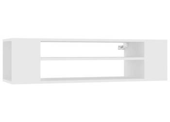 Wisząca szafka TV biała 100x30x265 cm materiał drewnopochodny WM-806229
