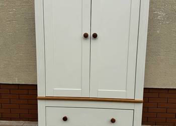 Szafa 2 drzwiowa bieliźniarka regał garderoba biała komoda