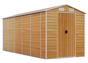 vidaXL Szopa ogrodowa, jasny brąz, 191x470x198 cm(SKU:3188279)