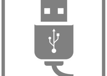 Naklejka #Power #USB