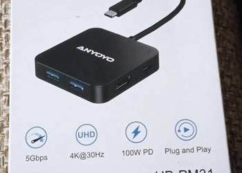 Anyoyo USB C Hub , 6w1 adapter