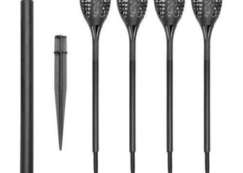Lampa ogrodowa solarna – pochodnia