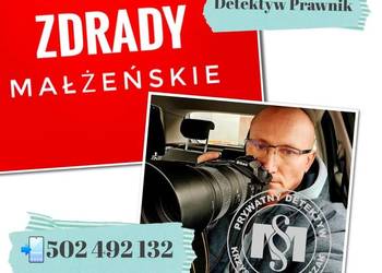 DOWODY ZDRADY MAŁŻEŃSKIEJ / ALIMENTY / ROZWÓD / PODZIAŁ MAJĄTKU / DETEKTYW