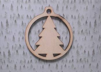 bombka sklejka 10 cm decoupage scrapbooking mod20