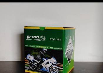 Akumulator motocyklowy 12V 6Ah 120A P+ GROM GTX7L-BS YTX7L-BS
