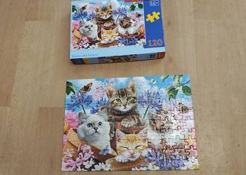 Puzzle dla dzieci Castorland - 120 elementów - koty kotki
