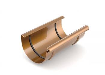 Bryza PVC Złączka rynny 125 mm miedziany