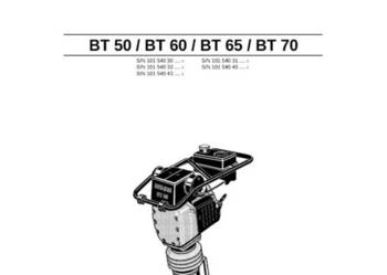 Instrukcja obsługi DTR  BOMAG BT50/BT60/BT65/BT70