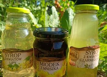 Syrop z kwiatów czarnego bzu, lipy, syrop-miodek z mniszka
