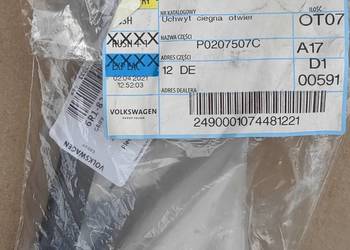 3G0823533 VW SEAT ORYGINALNA DZWIGNIA OTWIERANIA MASKI