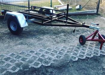 przyczepa przyczepka platforma platformowa na rębak motocykl