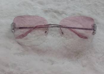 New Look, różowe okulary przeciwsłoneczne z Londynu, NOWE