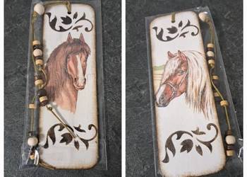 Zakładka do książki konie dwustronna