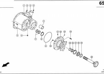 Claas Lexion 600 WAŁEK WTYKOWY 0007700490 (Napęd jezdny; skrzynia biegów)