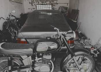 Mecedes W124 WSK 125 cała zawartość garażu wszystko co na zdjęciach