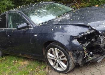 audi a6 c6 3.0 tdi,4x4,uszkodzony przód,pali sprawny
